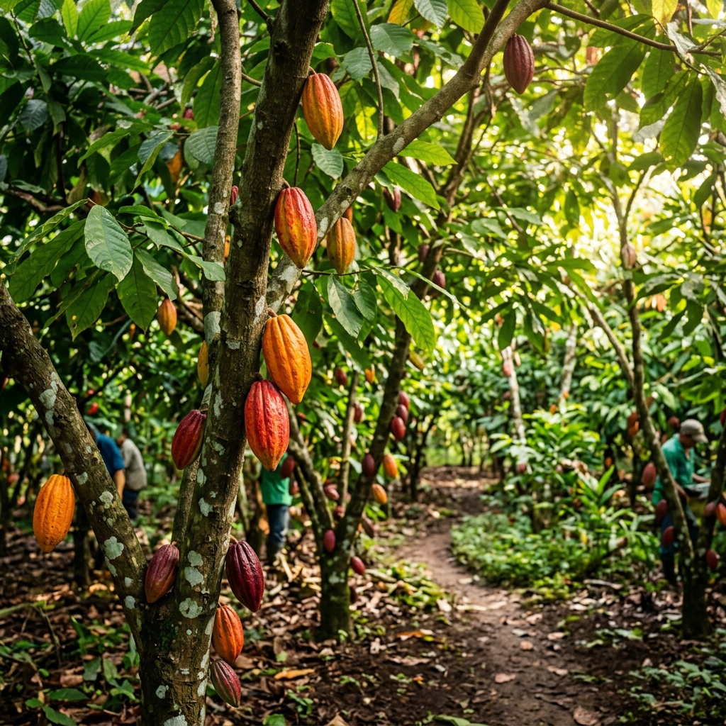 Plantación de cacao ASOPCOAR